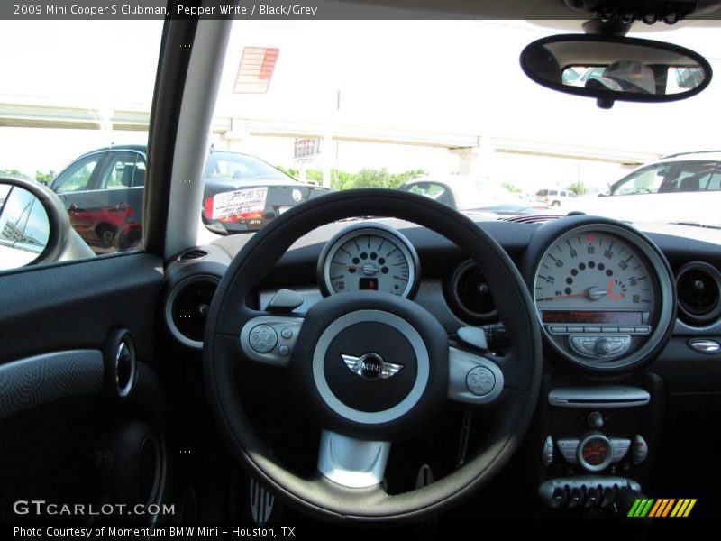 Pepper White / Black/Grey 2009 Mini Cooper S Clubman