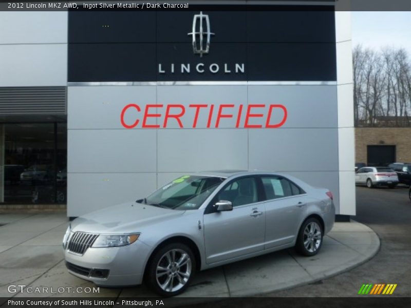 Ingot Silver Metallic / Dark Charcoal 2012 Lincoln MKZ AWD