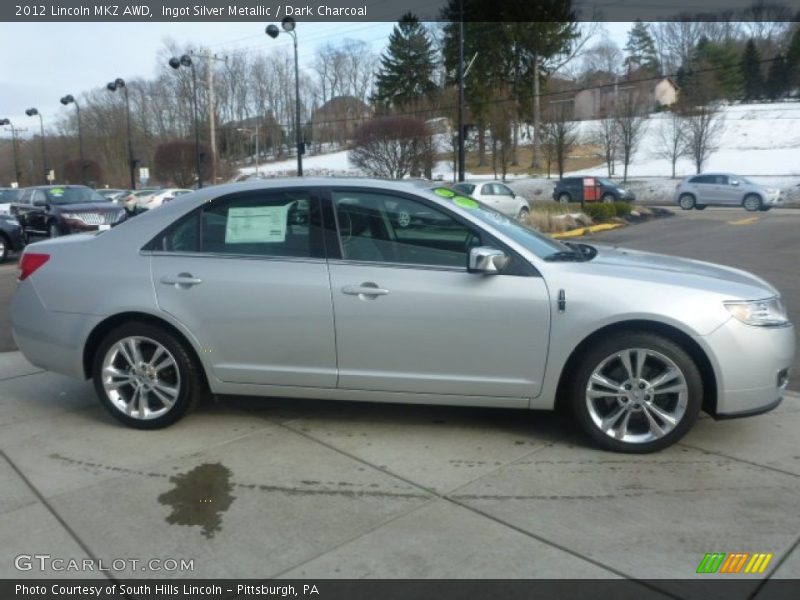 Ingot Silver Metallic / Dark Charcoal 2012 Lincoln MKZ AWD