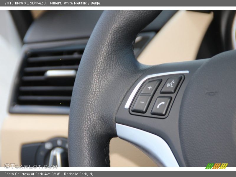 Mineral White Metallic / Beige 2015 BMW X1 xDrive28i