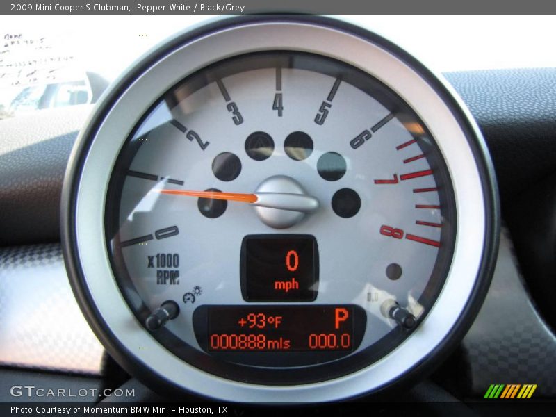 Pepper White / Black/Grey 2009 Mini Cooper S Clubman