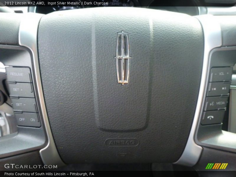 Ingot Silver Metallic / Dark Charcoal 2012 Lincoln MKZ AWD
