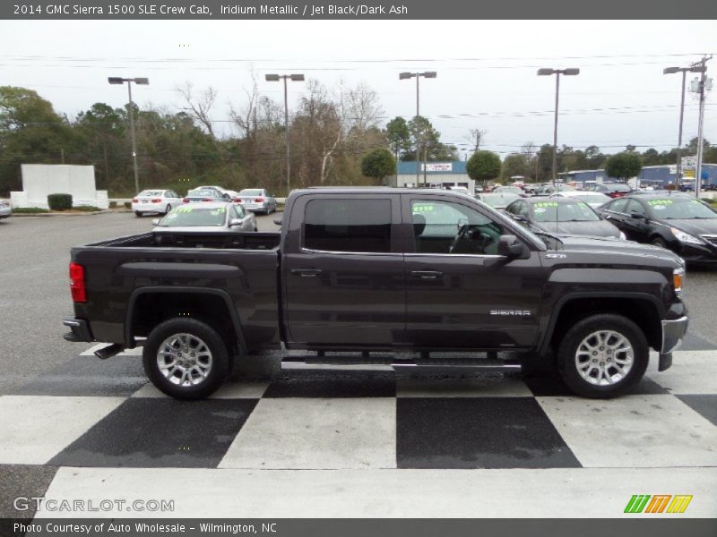 Iridium Metallic / Jet Black/Dark Ash 2014 GMC Sierra 1500 SLE Crew Cab