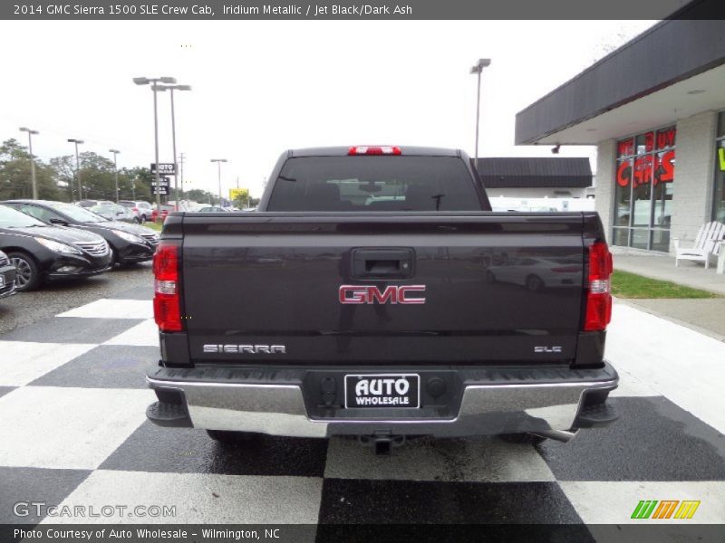 Iridium Metallic / Jet Black/Dark Ash 2014 GMC Sierra 1500 SLE Crew Cab
