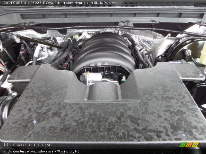 Iridium Metallic / Jet Black/Dark Ash 2014 GMC Sierra 1500 SLE Crew Cab