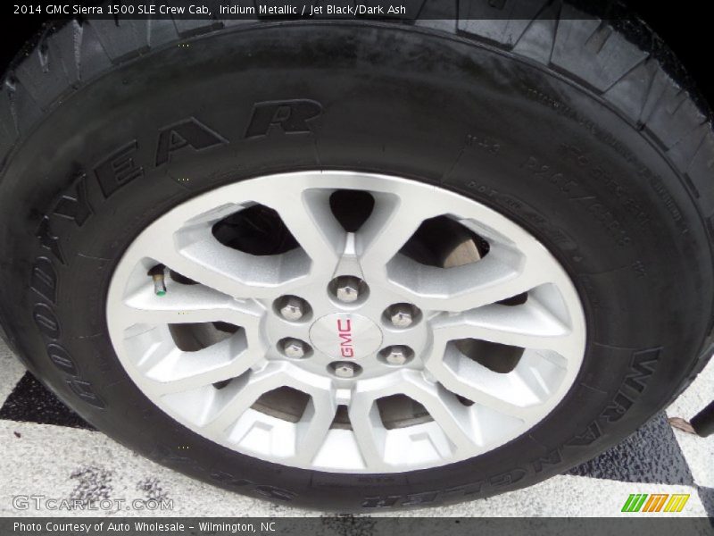 Iridium Metallic / Jet Black/Dark Ash 2014 GMC Sierra 1500 SLE Crew Cab