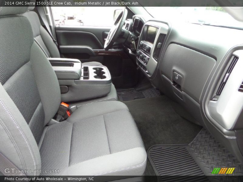 Iridium Metallic / Jet Black/Dark Ash 2014 GMC Sierra 1500 SLE Crew Cab