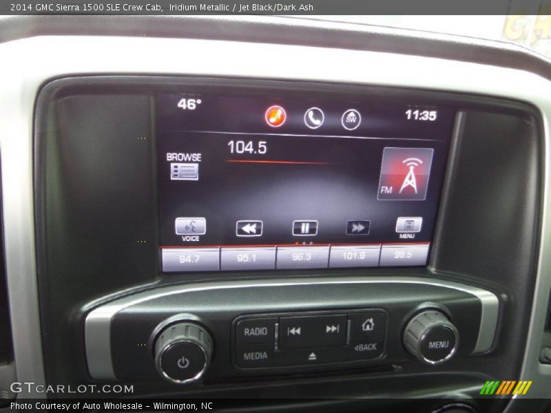 Iridium Metallic / Jet Black/Dark Ash 2014 GMC Sierra 1500 SLE Crew Cab
