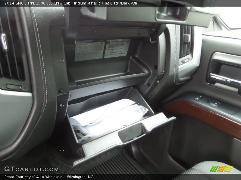 Iridium Metallic / Jet Black/Dark Ash 2014 GMC Sierra 1500 SLE Crew Cab