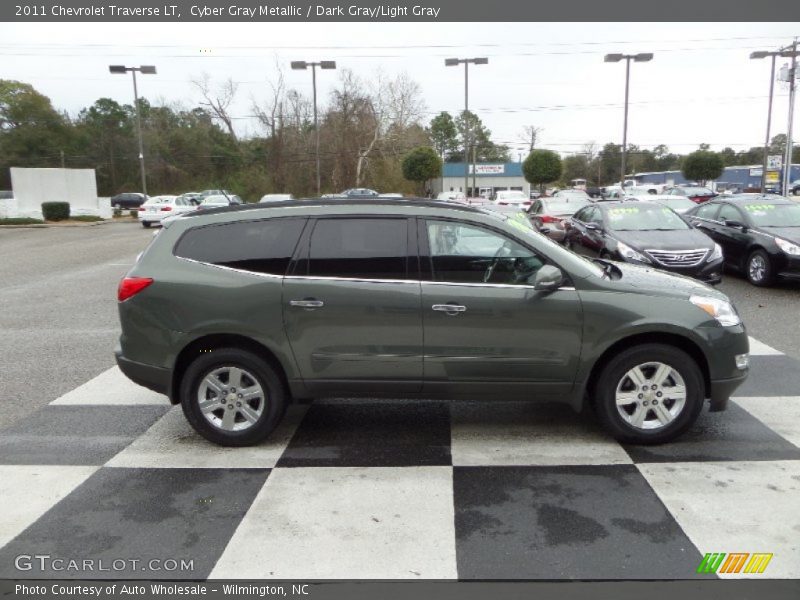 Cyber Gray Metallic / Dark Gray/Light Gray 2011 Chevrolet Traverse LT