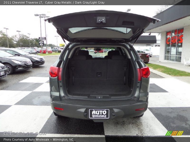 Cyber Gray Metallic / Dark Gray/Light Gray 2011 Chevrolet Traverse LT
