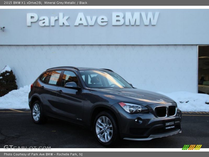 Mineral Grey Metallic / Black 2015 BMW X1 xDrive28i
