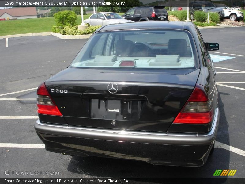 Obsidian Black Metallic / Grey 1999 Mercedes-Benz C 280 Sedan