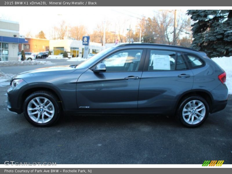 Mineral Grey Metallic / Black 2015 BMW X1 xDrive28i