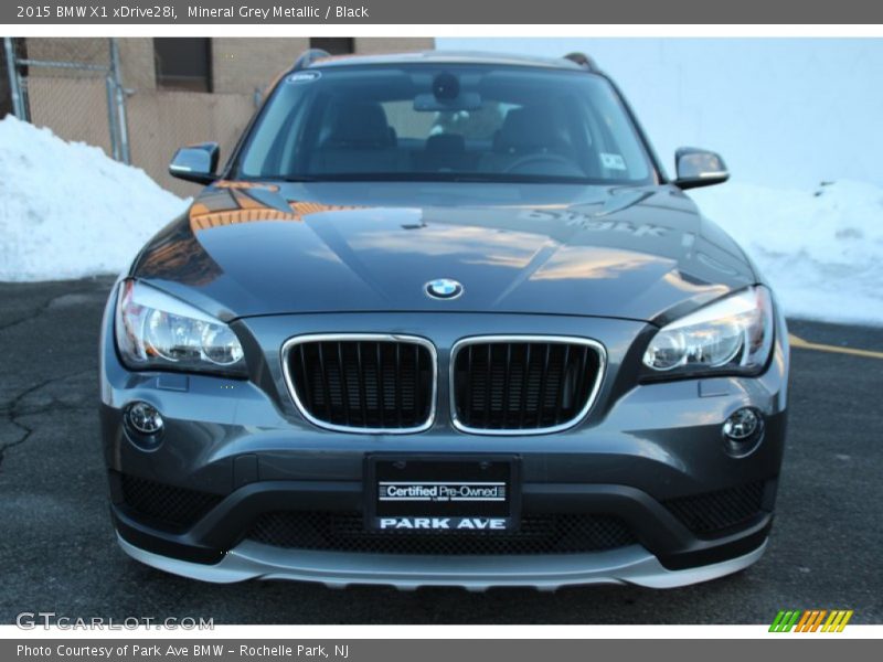 Mineral Grey Metallic / Black 2015 BMW X1 xDrive28i