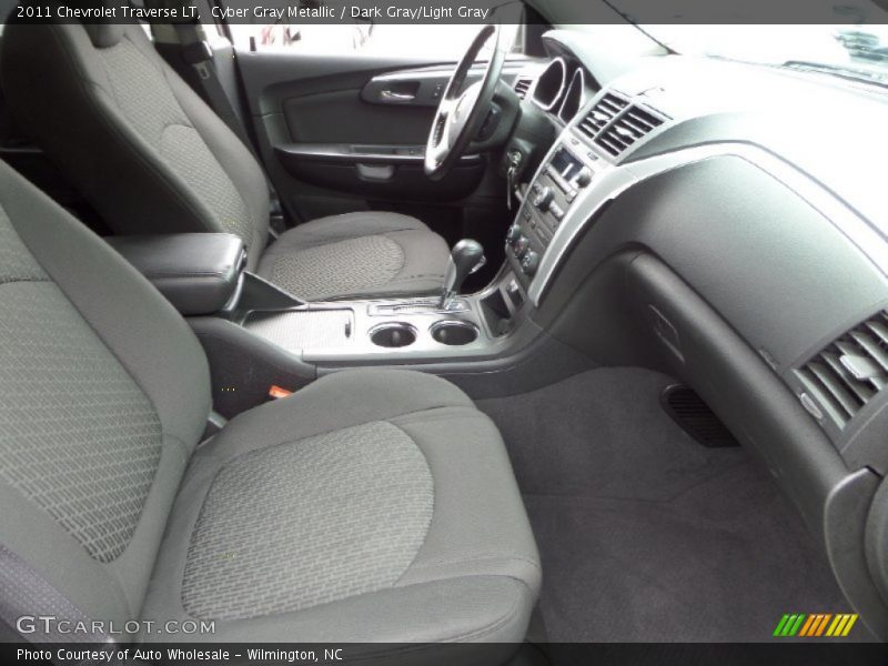 Cyber Gray Metallic / Dark Gray/Light Gray 2011 Chevrolet Traverse LT