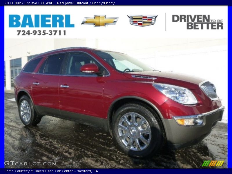 Red Jewel Tintcoat / Ebony/Ebony 2011 Buick Enclave CXL AWD