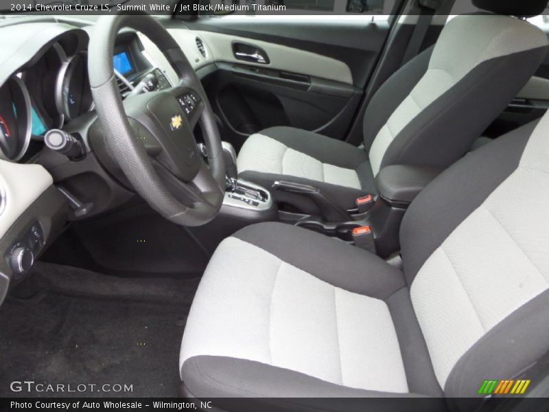 Summit White / Jet Black/Medium Titanium 2014 Chevrolet Cruze LS