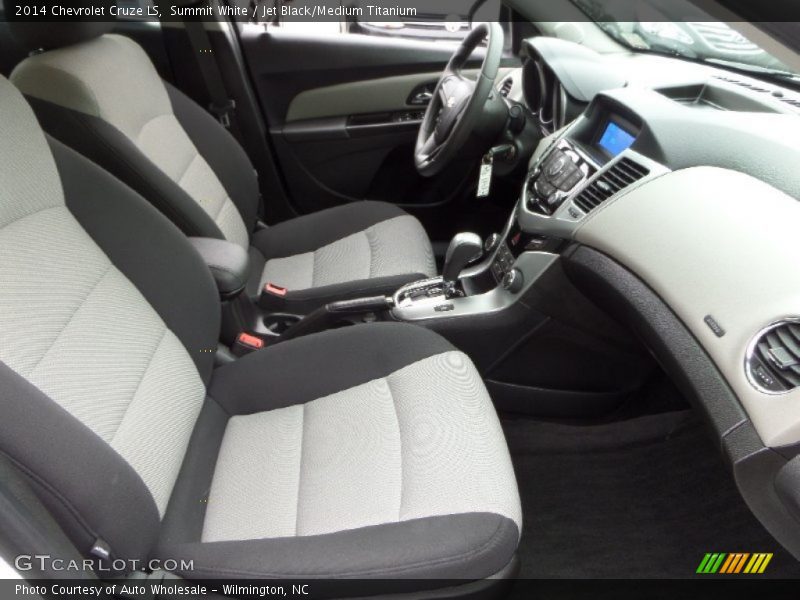 Summit White / Jet Black/Medium Titanium 2014 Chevrolet Cruze LS