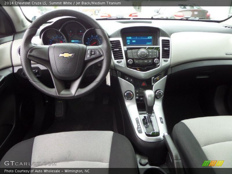 Summit White / Jet Black/Medium Titanium 2014 Chevrolet Cruze LS