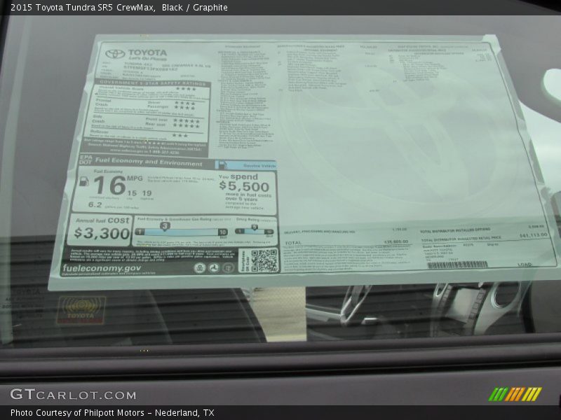 Black / Graphite 2015 Toyota Tundra SR5 CrewMax