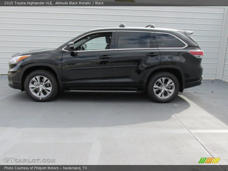 Attitude Black Metallic / Black 2015 Toyota Highlander XLE