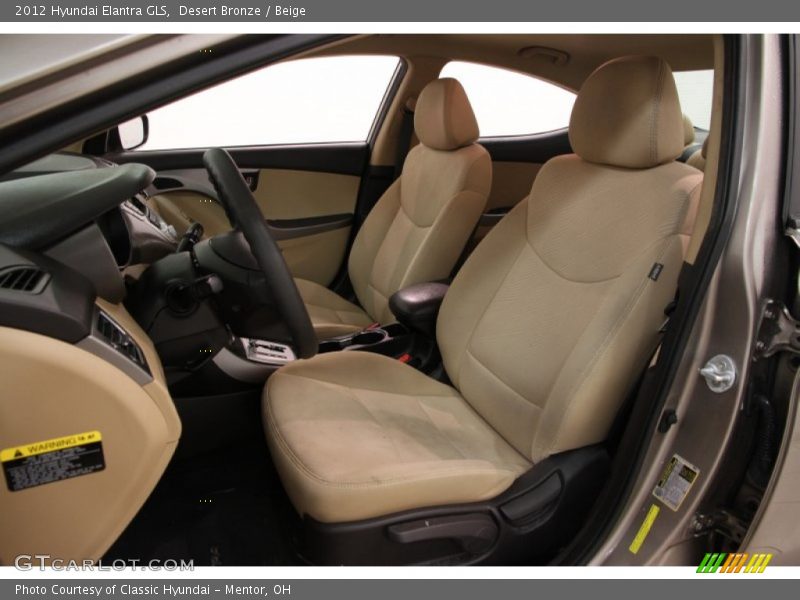 Desert Bronze / Beige 2012 Hyundai Elantra GLS