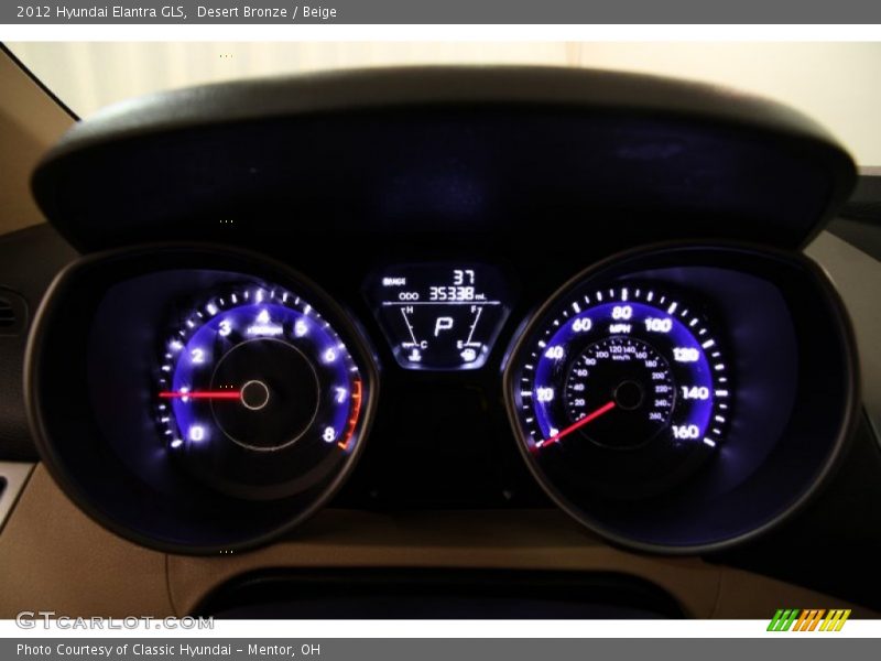 Desert Bronze / Beige 2012 Hyundai Elantra GLS