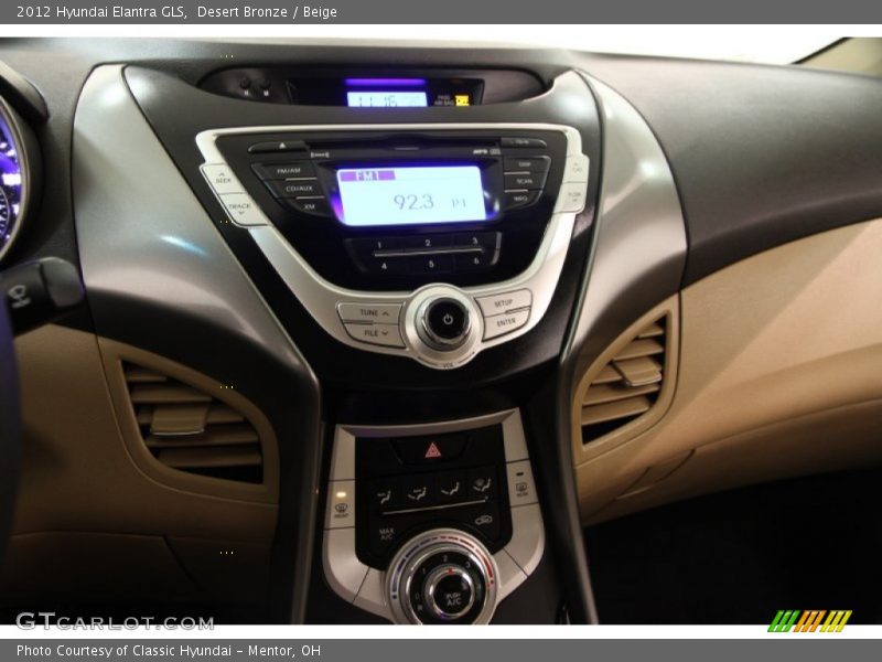 Desert Bronze / Beige 2012 Hyundai Elantra GLS