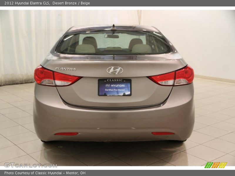 Desert Bronze / Beige 2012 Hyundai Elantra GLS