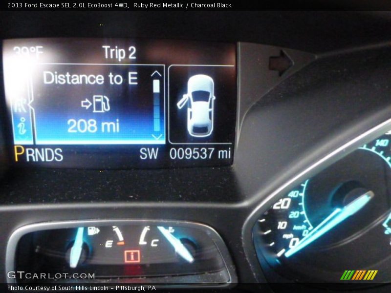 Ruby Red Metallic / Charcoal Black 2013 Ford Escape SEL 2.0L EcoBoost 4WD