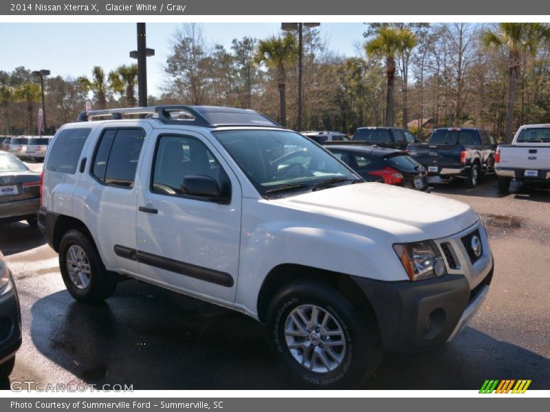 Glacier White / Gray 2014 Nissan Xterra X
