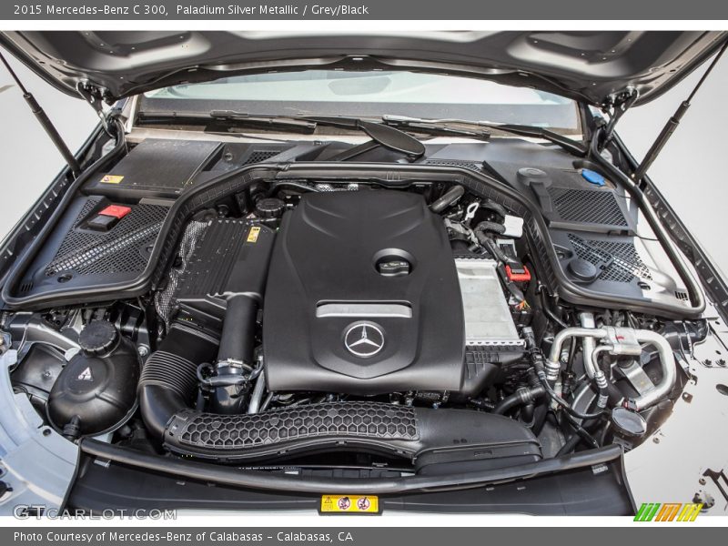 Paladium Silver Metallic / Grey/Black 2015 Mercedes-Benz C 300