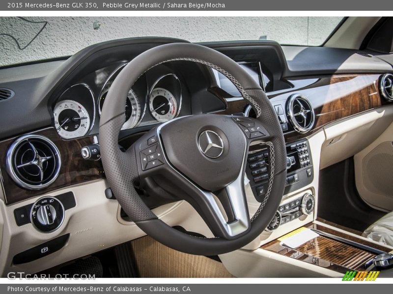 Pebble Grey Metallic / Sahara Beige/Mocha 2015 Mercedes-Benz GLK 350
