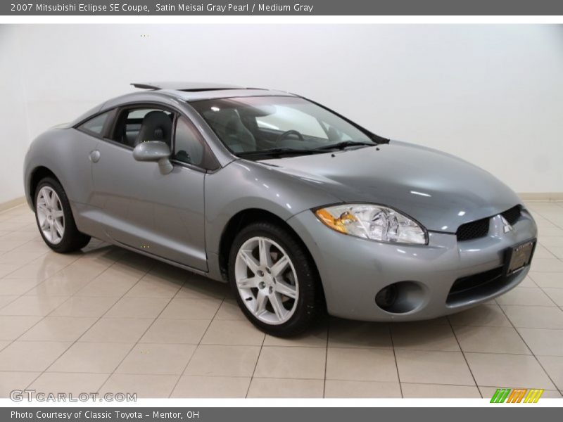Satin Meisai Gray Pearl / Medium Gray 2007 Mitsubishi Eclipse SE Coupe