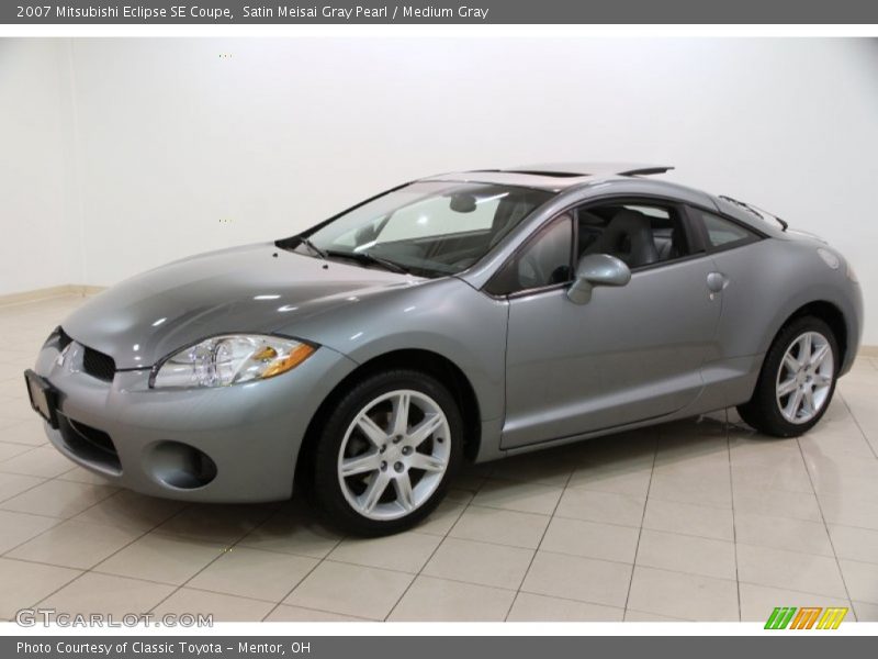 Satin Meisai Gray Pearl / Medium Gray 2007 Mitsubishi Eclipse SE Coupe