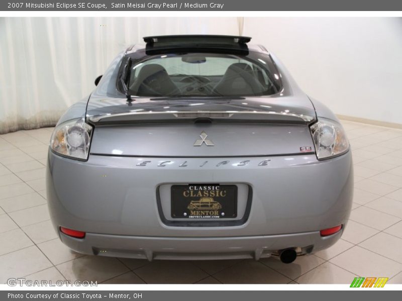 Satin Meisai Gray Pearl / Medium Gray 2007 Mitsubishi Eclipse SE Coupe