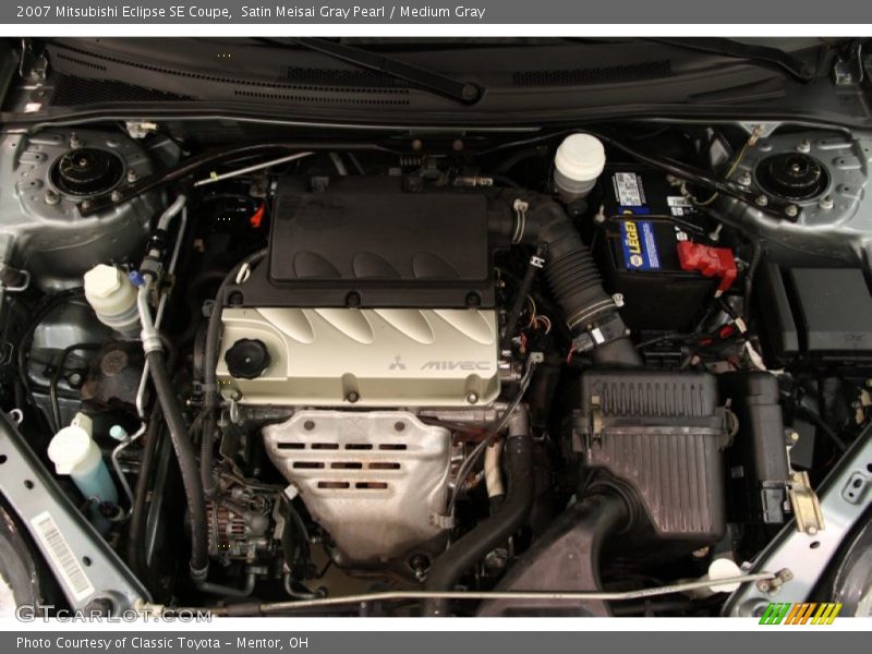 Satin Meisai Gray Pearl / Medium Gray 2007 Mitsubishi Eclipse SE Coupe