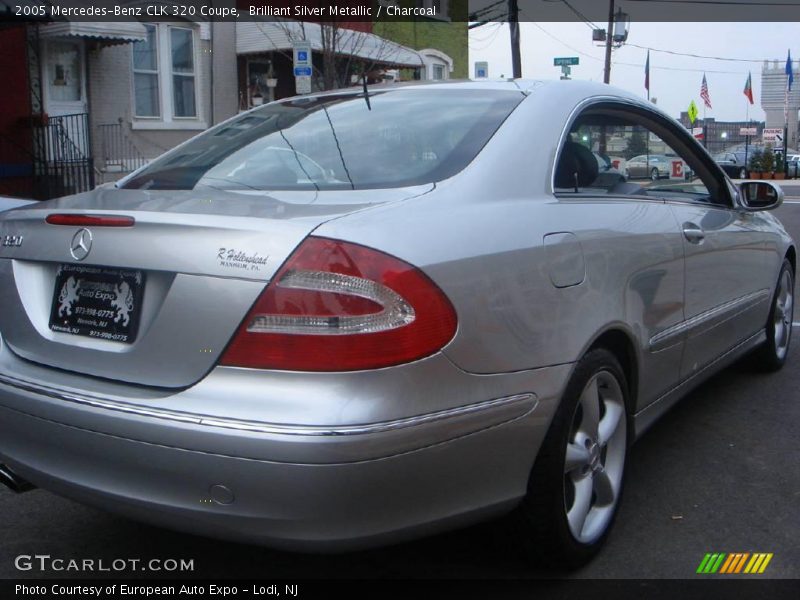 Brilliant Silver Metallic / Charcoal 2005 Mercedes-Benz CLK 320 Coupe