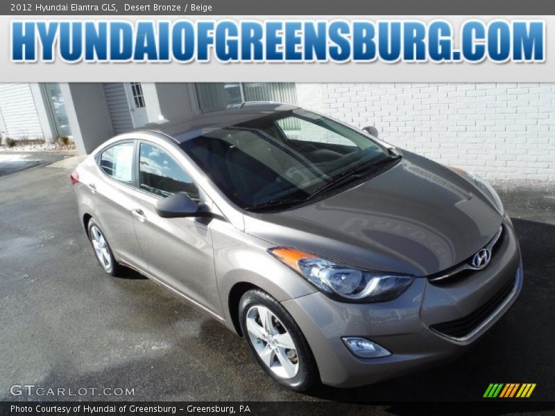 Desert Bronze / Beige 2012 Hyundai Elantra GLS