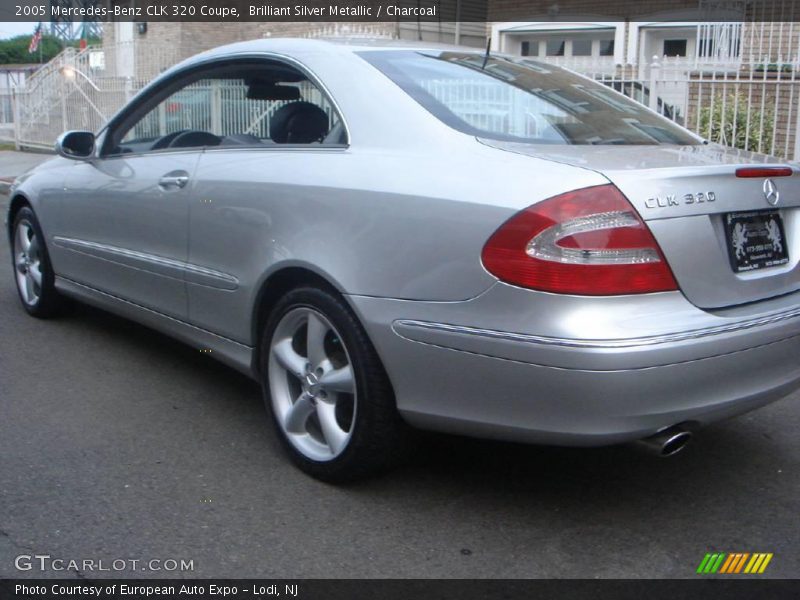 Brilliant Silver Metallic / Charcoal 2005 Mercedes-Benz CLK 320 Coupe