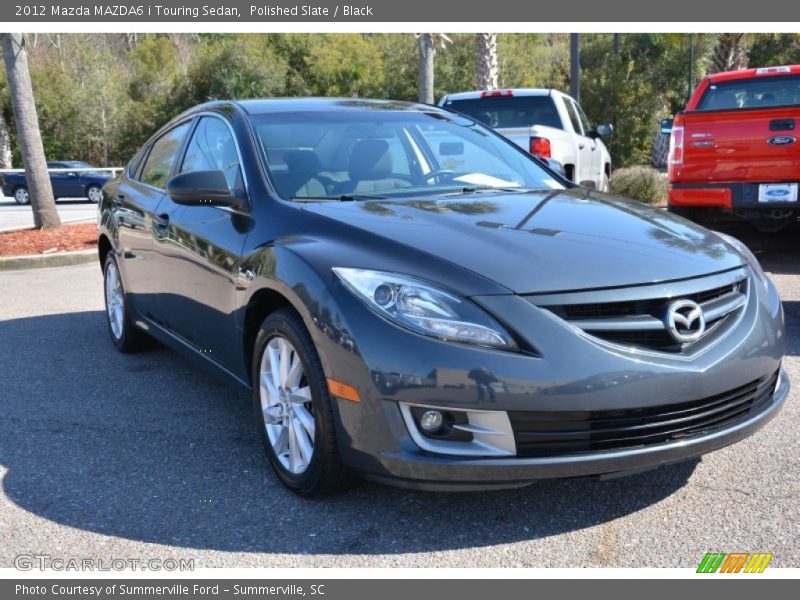 Polished Slate / Black 2012 Mazda MAZDA6 i Touring Sedan