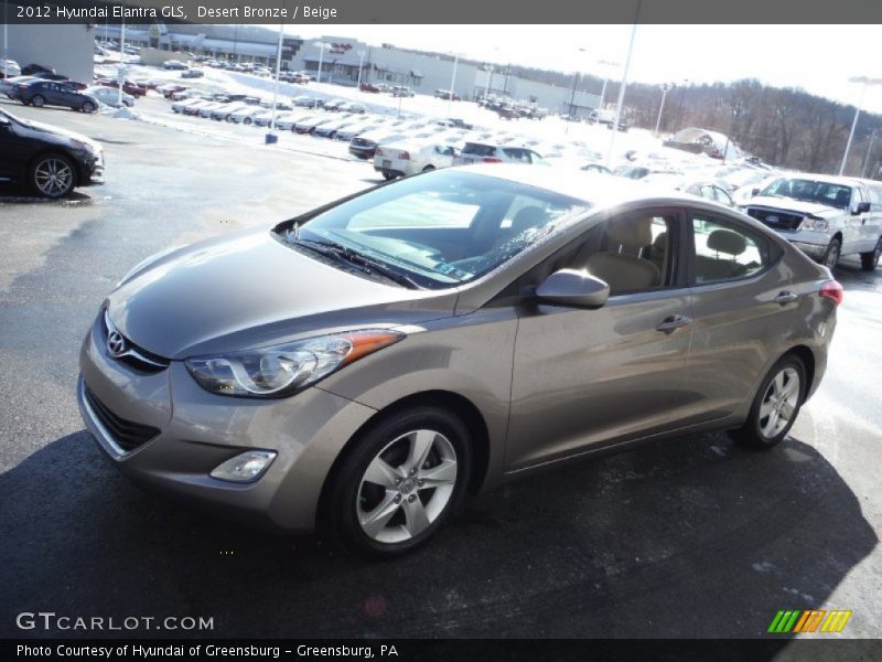 Desert Bronze / Beige 2012 Hyundai Elantra GLS
