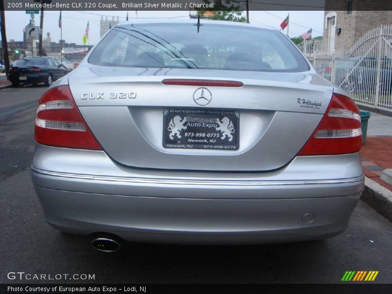 Brilliant Silver Metallic / Charcoal 2005 Mercedes-Benz CLK 320 Coupe