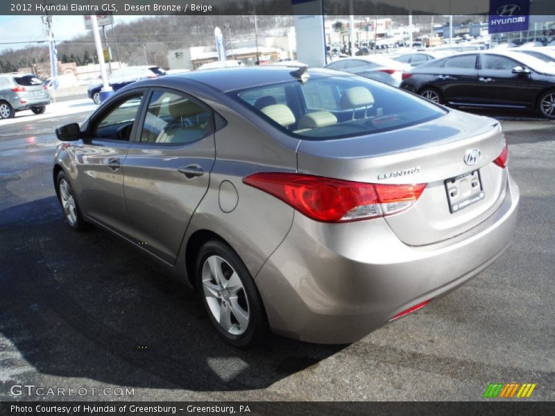 Desert Bronze / Beige 2012 Hyundai Elantra GLS