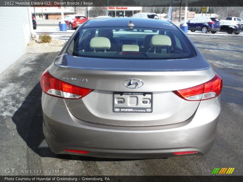 Desert Bronze / Beige 2012 Hyundai Elantra GLS