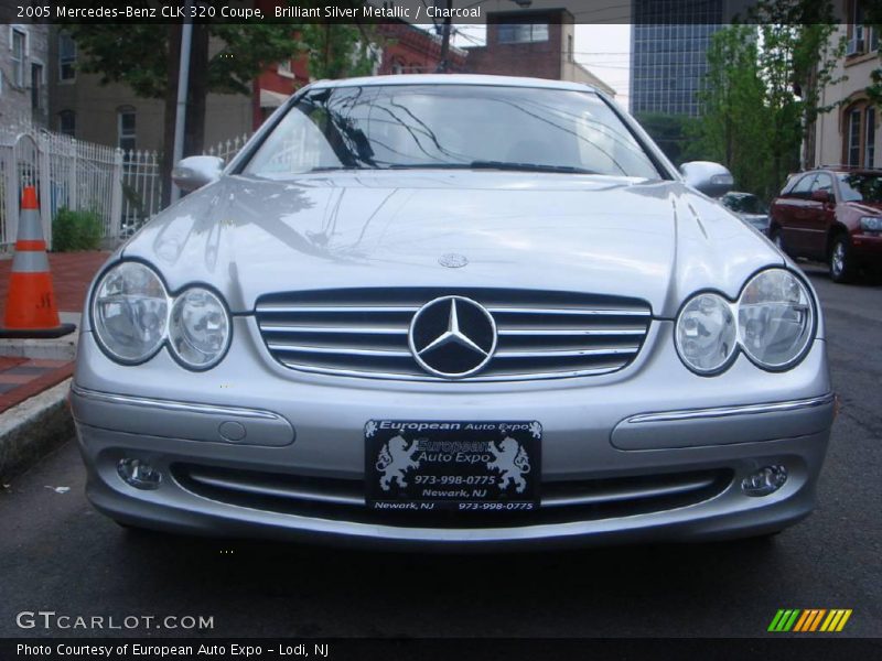 Brilliant Silver Metallic / Charcoal 2005 Mercedes-Benz CLK 320 Coupe