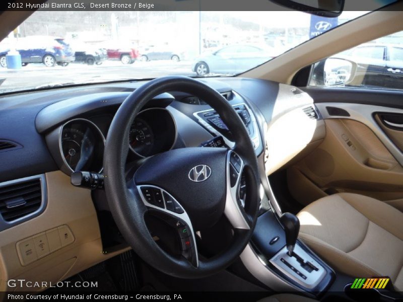 Desert Bronze / Beige 2012 Hyundai Elantra GLS