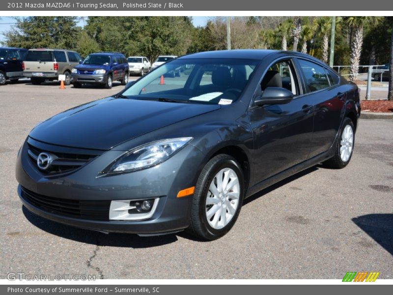 Polished Slate / Black 2012 Mazda MAZDA6 i Touring Sedan