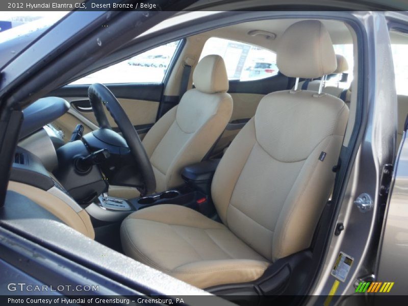 Desert Bronze / Beige 2012 Hyundai Elantra GLS